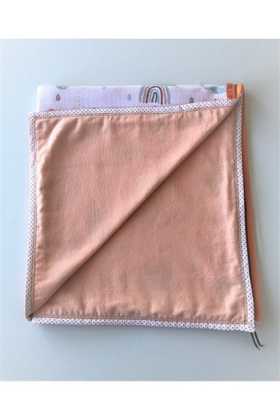 honey baby Handmade Baby Blanket, Flannel Muslin , 100% Cotton , 85x70 cm, Double Layered with Ruffles.