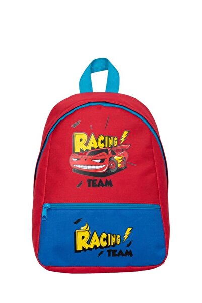 Superbag Boy's Kindergarten Bag Racing Car Patterned Backpack Nursery Bag