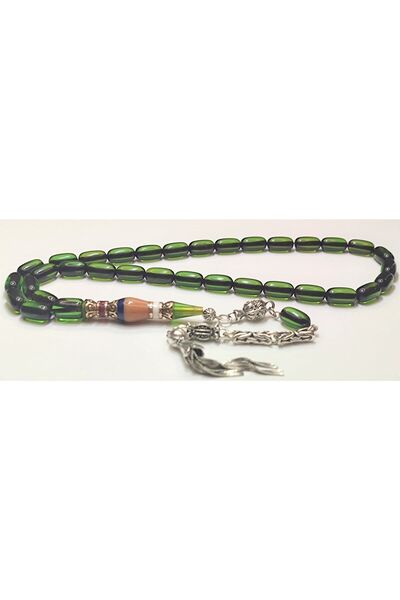 İskeçe Tesbih صناعة يدوية مصقولة يدويًا بحرفية متقنة Nakkaş Imame Ateş-i Kehr...