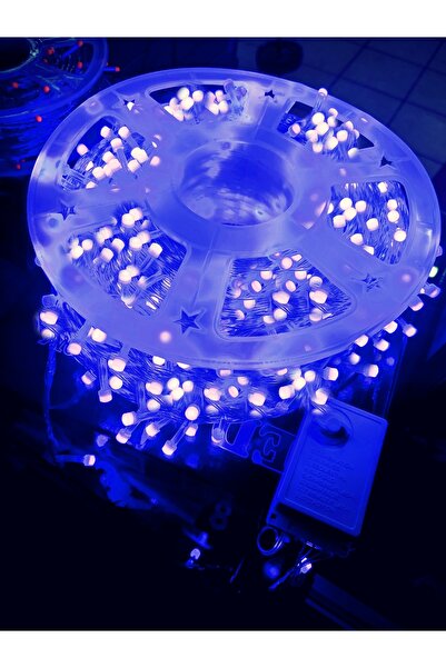 newnet -13845 480 Ledli 100 Metre Led Işık Mavi RENKLİ 8 Animasyonlu 100 MEtr...