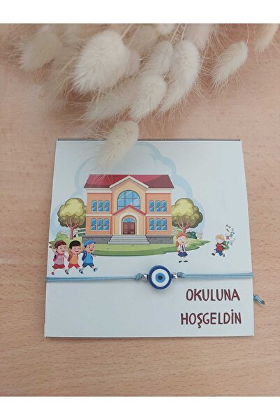H&B Boutique 20 adet nazar boncuklu ip bileklik okuluna sınıfına hoşgeldin he...