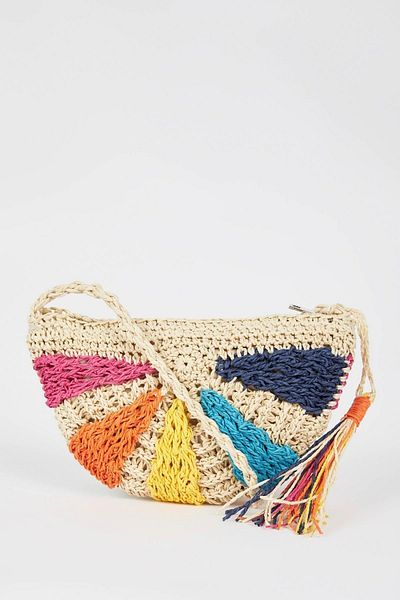 DeFacto Geantă crossbody pentru femei din paie - W7280azns