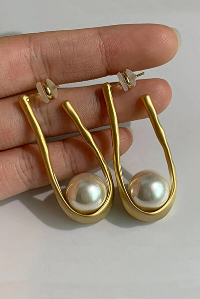 MRK الأقراط النسائية تصميم اللؤلؤة الكبيرة