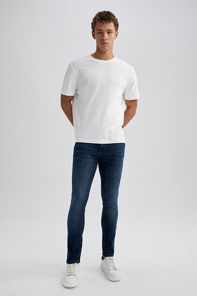 DeFacto Carlo Skinny Fit - Τζιν κανονική μέση, εξαιρετικά στενό πόδι B2068ax23au