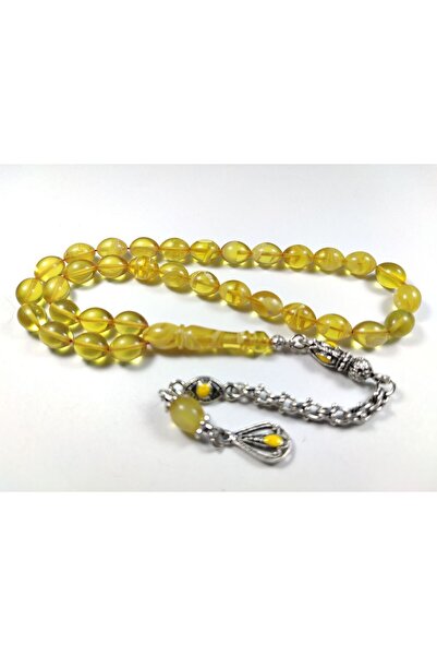 İskeçe Tesbih Γερμανική ασημένια φούντα συνδυασμένη συμπίεση κεχριμπαριού Πισ...