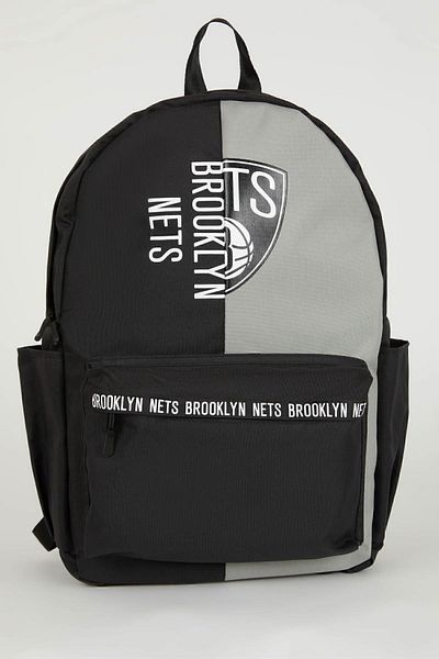 DeFacto NBA Brooklyn Nets Unisex School Bag - Water Repellent Fabric, A4613axns