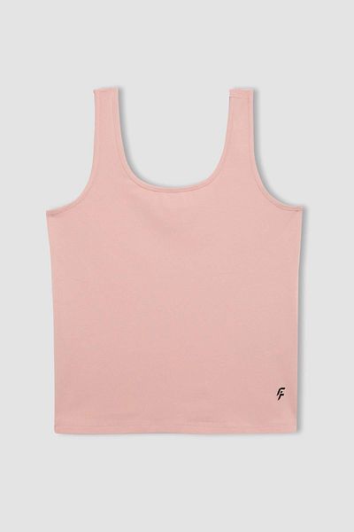 DeFacto Bedrucktes Slim Fit Sport-Unterhemd mit Rundhalsausschnitt - B4662ax24sp