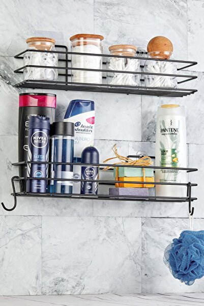 vipgross Σετ 2 αυτοκόλλητων οργανωτή και οργάνωσης μπάνιου - ράφι ντουζιέρας ...