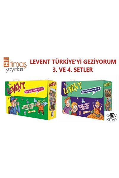 Timaş Çocuk Levent Türkiye'yi Geziyorum 3. Ve 4. Setler 10 Kitap Kutulu Set M...