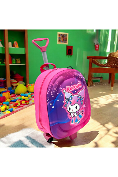 Shopiolog Anaokulu Kreş Çocuk Valiz Sırt Çantası Çekçekli Tekerlekli