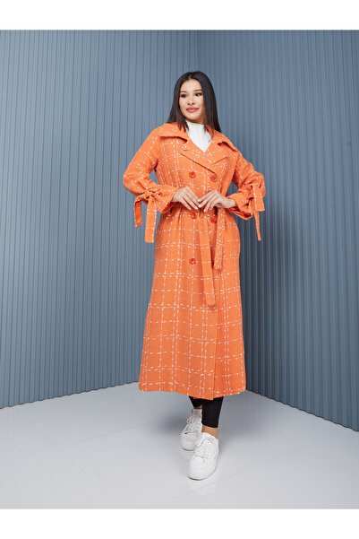 SahraAfra Kaban Ekose Desen Oversize