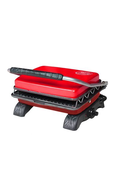 Dökümix Plus Organic Cast Iron Grill & Toaster with Red Grill Apparatus & Brush
