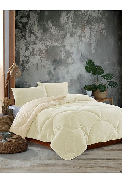 NANOSOFT Single Cream Welsoft Quilt