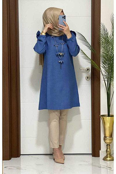 MODA ALMİRA 2067 K40 - Indigo Magnolia Tunic Model
