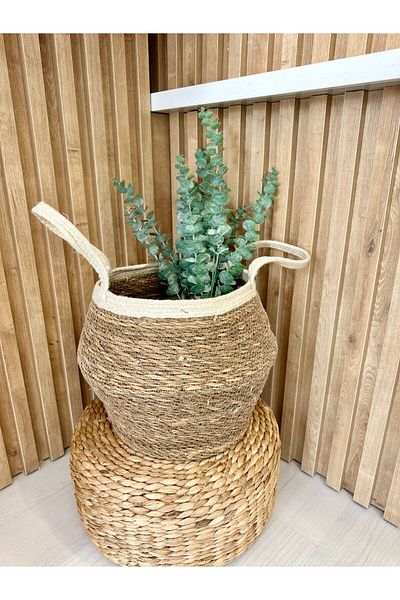 Decamor home Многофункционална плетена кошница с дръжка