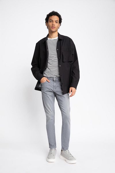 DeFacto Skinny Comfort Fit Narrow Comfortable Fit Regular Waist Extra Narrow Leg Jean Pants B2609ax23au