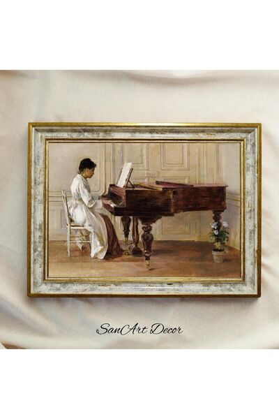 Sanart Pictură de epocă, pictură în ulei, pictură înrămată, decor artistic, pictură unică, pictură retro