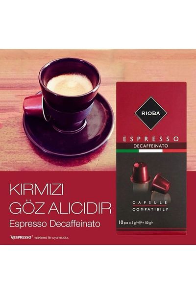 Rioba Rıoba Decafenato Capsules, 10+1 X 5 G