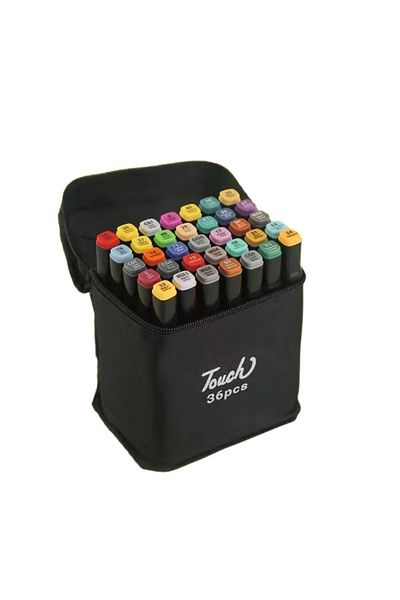 BEYZANA 36 Pieces Double Sided Professional Marker Paint Pen Set