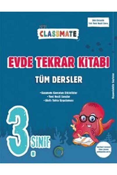 Okyanus Yayınları 3. Sınıf Classmate Tüm Dersler Evde Tekrar Kitabı
