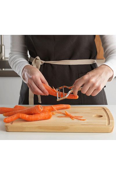 IKEA Set of 2 Metal Peeler Slingshot and Straight Peeling Knife Ikea Potato Peeler