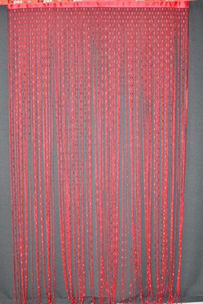 Evpex İp Perde Kırmızı Desenli