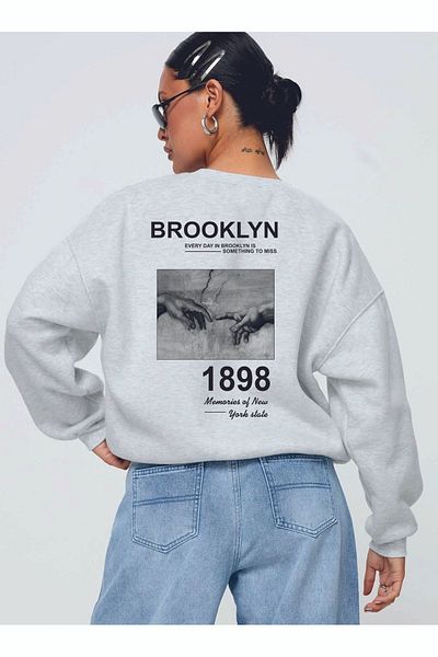 LAND MODA Hanorac oversize unisex Brooklyn 1898