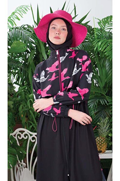 Moodbasic SW36.265 MOODBASİC KUŞ DESENLİ TESETTÜR MAYO