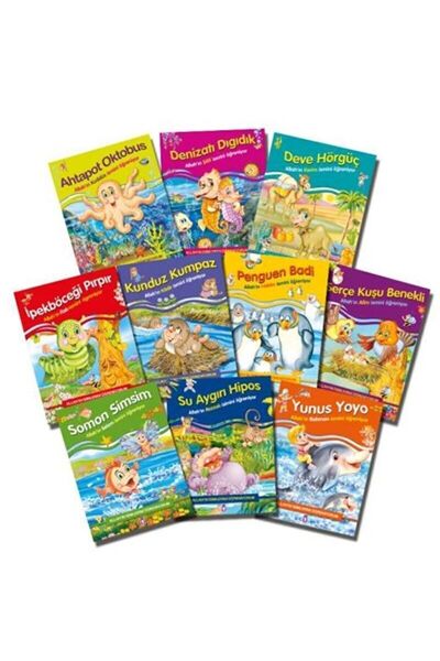Timaş Çocuk Allah’ın Isimlerini Öğreniyorum (10 Kitap Takım) / Nur Kutlu / / ...
