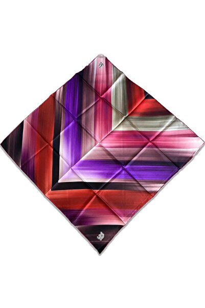 Levidor Tivil Ipek Eşarp 35055 Mor Karışık Desen