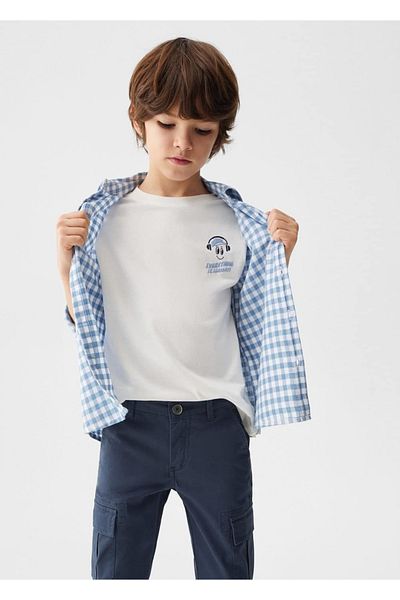 MANGO Kids Kalhoty běžného střihu Cargo Kalhoty – Stylový design
