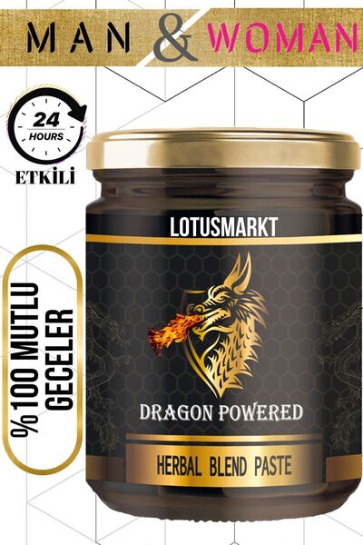 lotusmarkt Dragon Powered Atom Macunu Kuvvet Macunu Ekstra Ginseng Ekstra Sert
