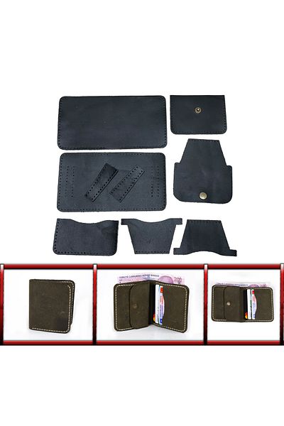AiryFooT Crazy Leather Hobby - Diy Ready Cut Bifold Cover Wallet Making