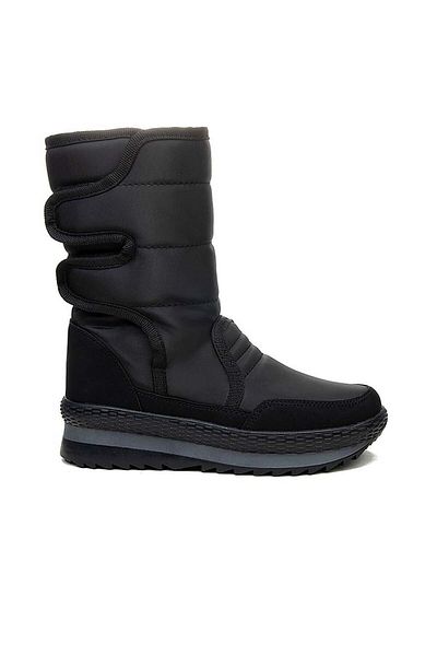 Sportlife Snow Boots Cold Resistant Black with Fur Inside