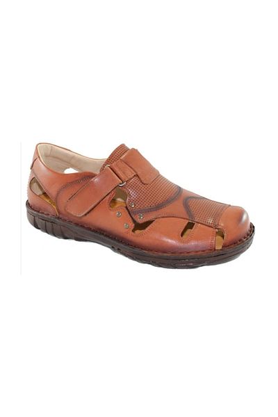 Çetintaş Genuine Leather Large Size Men's Sandals