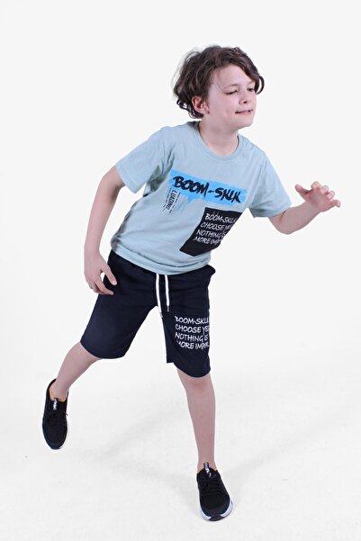 FYK COLLECTİON Boom Ljeto Štampano Dečaci Dvostruki Sa džepovima Kratki Rukav...