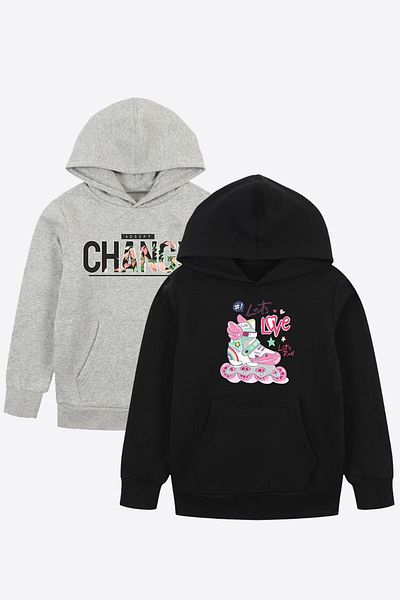 FYK COLLECTİON Унисекс комплект суичъри с джоб с кенгуру от 2 части