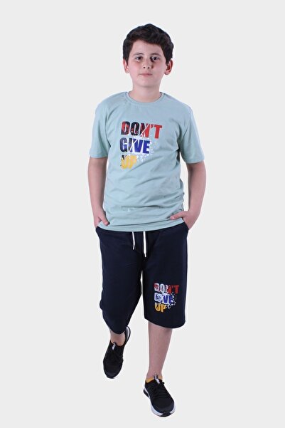 FYK COLLECTİON Letnji set za muškarce - dečiji tisrt i kapri bakılı