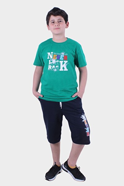 FYK COLLECTİON Costum de vară pentru bărbați - T-shirt Çouk și aspect Capri