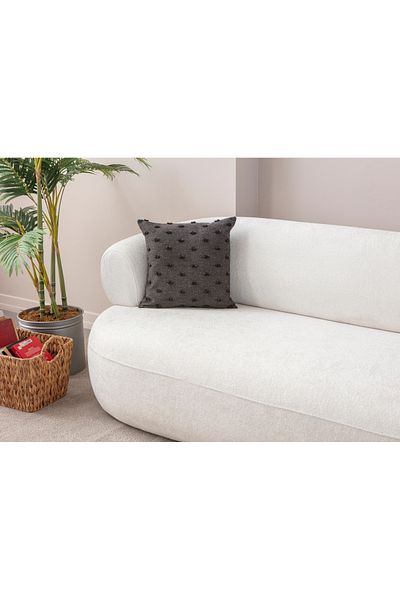 BUGİ HOME COLLECTİON 43x43 Husă de pernă decorativă din in - Buline