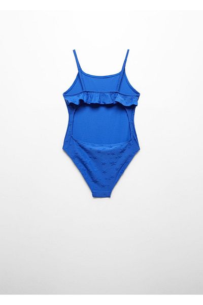 MANGO Kids Costum de baie albastru închis pentru copii