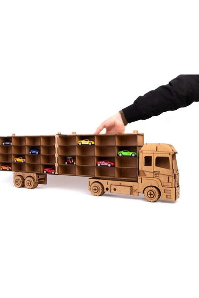 Uçandaire Truck Car Rack Natural Wood Paintable