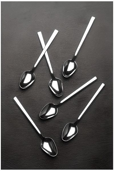 Moonzer 18 Natural Flat Model Teaspoons