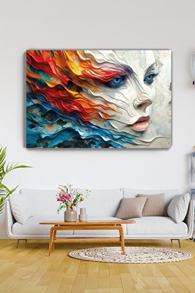 Arkeot Rüzgarın Renkleri Kanvas Duvar Tablosu - Ev Salon Oturma - Yatak odası...