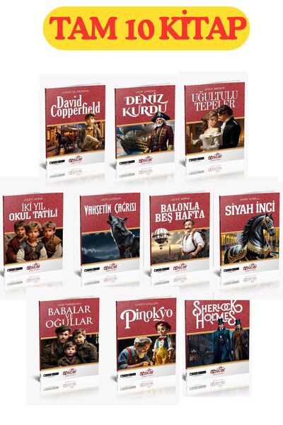 GÖNÜL YAYINCILIK 9-13 Yaş Için 100 Temel Eser Tam 10 Kitap