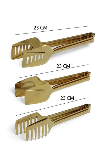 EVSTYLE Gold Triple Service Table Set