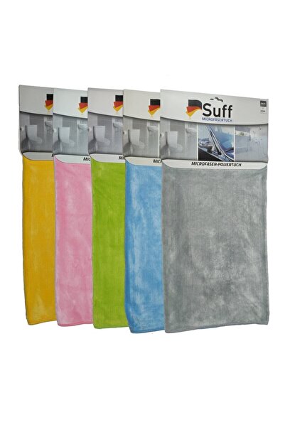 Suff Mikrofiber Oto Pasta, Cila Ve Kurulama Bezi (70x50cm - Kadife Çiçeği)