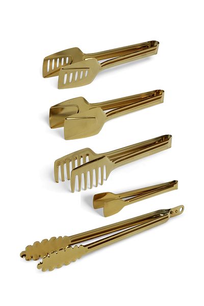 EVSTYLE 5-Piece Service Table Set - Gold