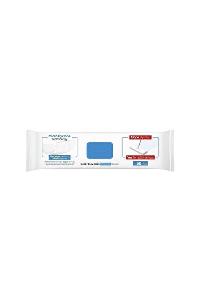 Sleepy Easy Clean Çamaşır Suyu Katkılı Mopa Uyumlu Yer Temizlik Havlusu&mendili 50 Yaprak