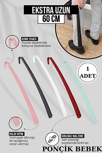 PONÇİK STORE 60 Cm Ayakkabı Çekeceği | Sert Plastik Asılabilir Çekecek Yumuşa...